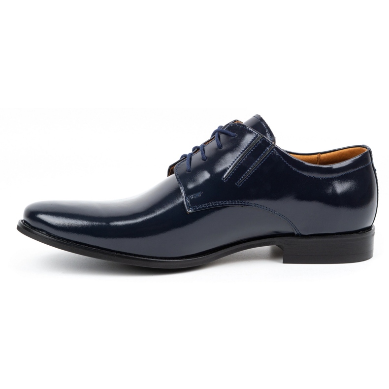 Olivier Formale Herren-Lederschuhe, Lackleder 480 Marineblau 1