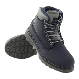 DK Winterwanderschuhe mit Reißverschluss 75009 navy blau grau 3