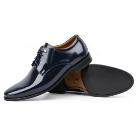 Olivier Formale Herren-Lederschuhe, Lackleder 480 Marineblau 3