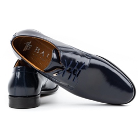 Olivier Formale Herren-Lederschuhe, Lackleder 480 Marineblau 4