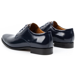 Olivier Formale Herren-Lederschuhe, Lackleder 480 Marineblau 5