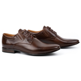 Olivier Formale Herren-Lederschuhe 480 dunkelbraun 2