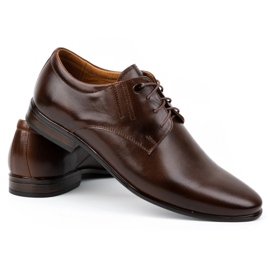 Olivier Formale Herren-Lederschuhe 480 dunkelbraun 6