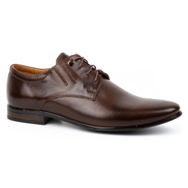 Olivier Formale Herren-Lederschuhe 480 dunkelbraun 7