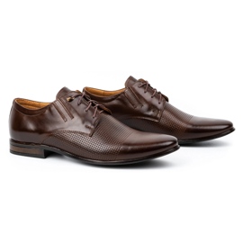 Olivier Formale Herren-Lederschuhe 482 dunkelbraun 2
