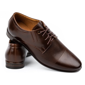 Olivier Formale Herren-Lederschuhe 482 dunkelbraun 4