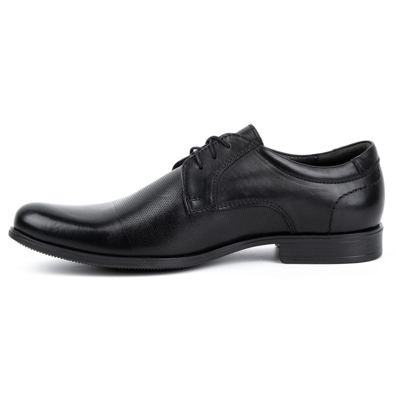 Kampol Elegante Herren-Lederschuhe 344KAM schwarz 1