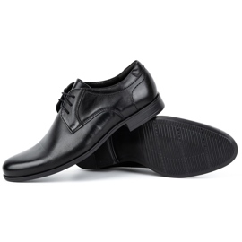 Kampol Elegante Herren-Lederschuhe 344KAM schwarz 4