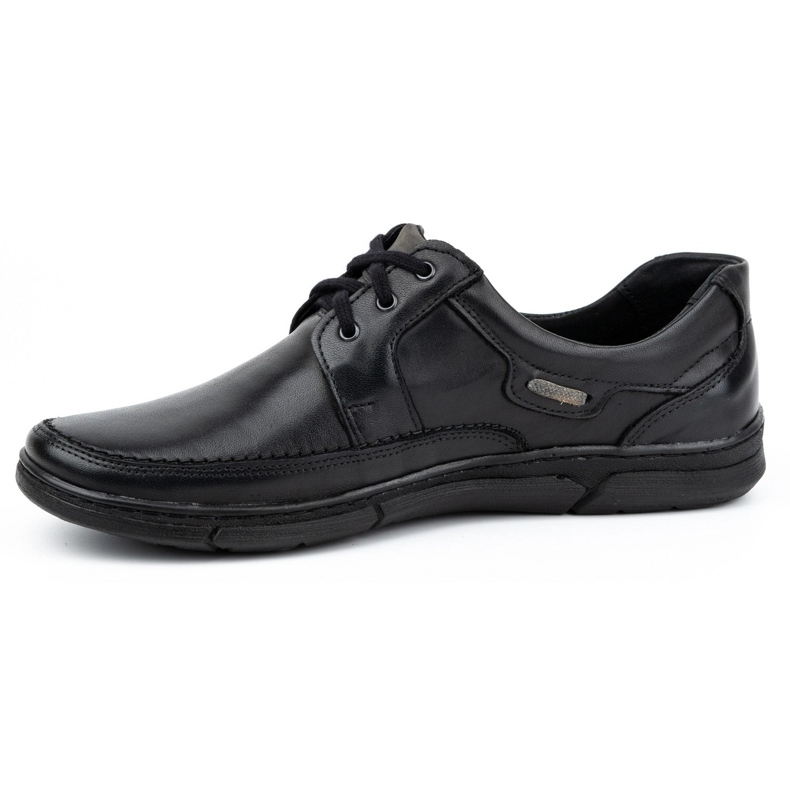 Olivier Herren-Schnürschuh aus Leder 60K schwarz 1