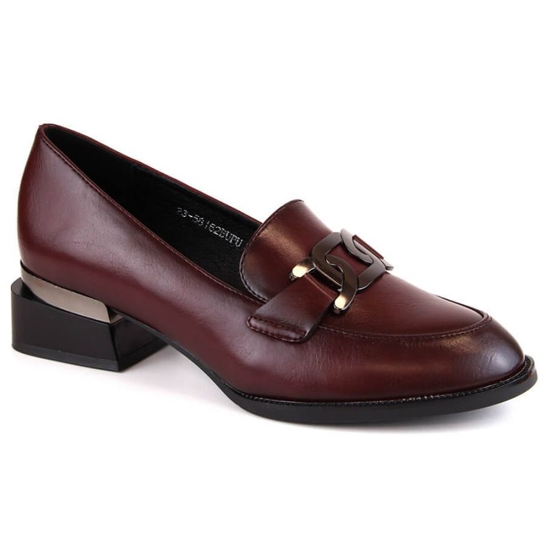 Flache Schuhe Vinceza W JAN233B Burgund lila 1