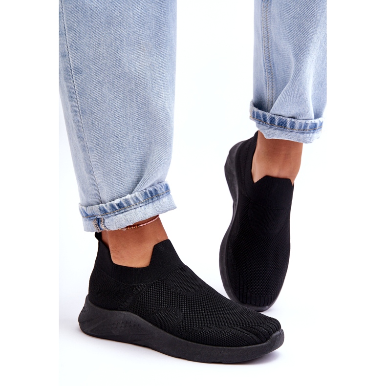 Damen Slip-on-Sportschuhe Schwarz Claris 2