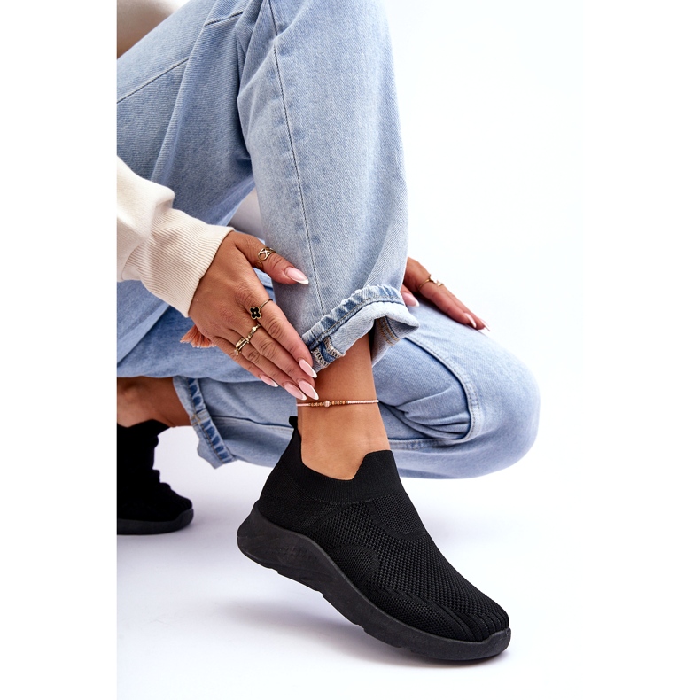 Damen Slip-on-Sportschuhe Schwarz Claris 3