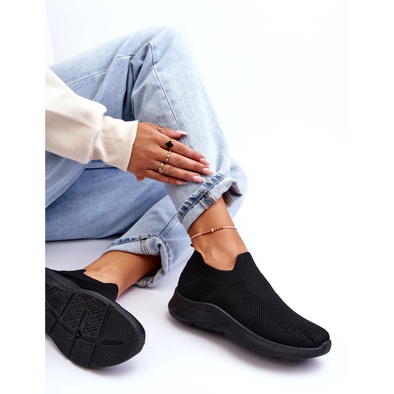 Damen Slip-on-Sportschuhe Schwarz Claris 4