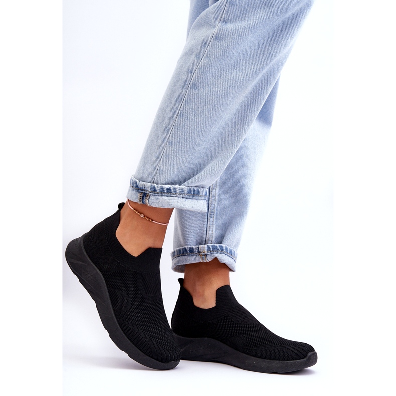 Damen Slip-on-Sportschuhe Schwarz Claris 6