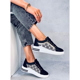 Delay Schwarze Damen-Sneaker 4