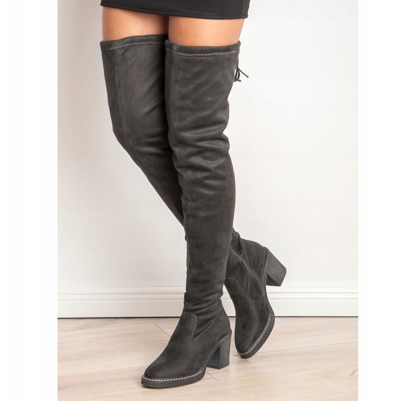 Seastar Hohe Wildlederstiefel grau 2