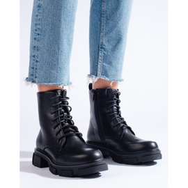 Shelovet Damenschnürer Arbeiter schwarz 1