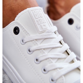 Niedrige Ledersneaker für Damen Big Star KK274010 Weiß 2