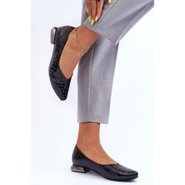 PD1 Flache Vaani-Lederabsätze Schwarz Vaani 1