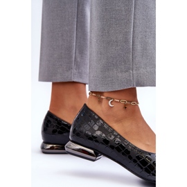 PD1 Flache Vaani-Lederabsätze Schwarz Vaani 2