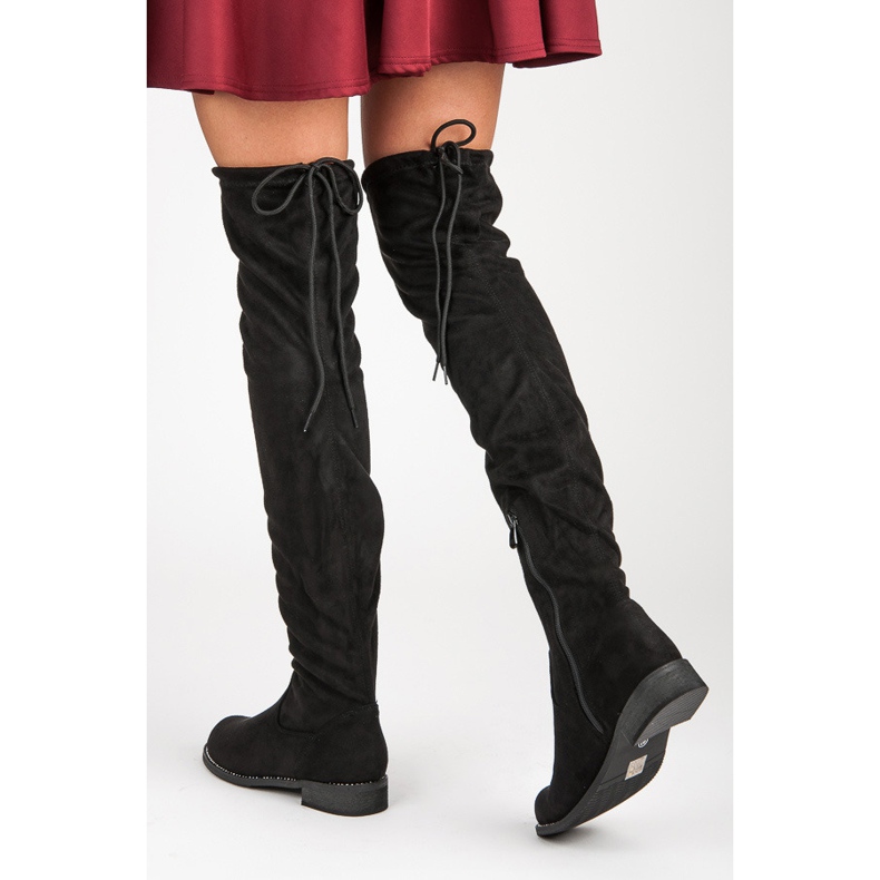 Bestelle Overknee-Stiefel schwarz 1