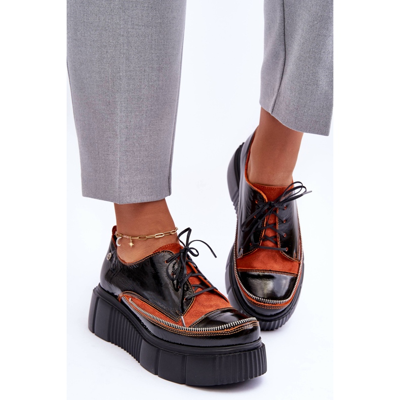 Damen-Lederschuhe Maciejka 50740-18 Schwarz 1