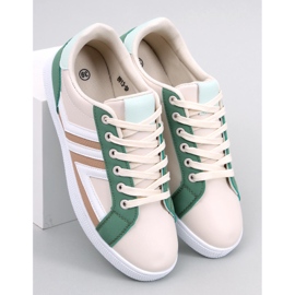 Beigefarbene Fitz-Sneaker für Damen 1