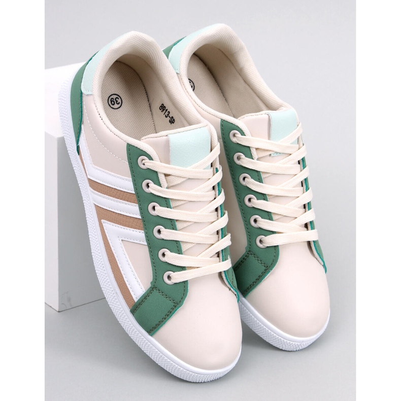 Beigefarbene Fitz-Sneaker für Damen 1