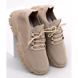 Maure Khaki Sockensneaker beige 1
