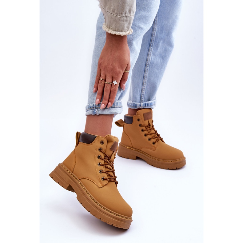 Trapper-Stiefel für Damen in warmem Braun von Corbin 2