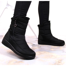 News Isolierte Schneestiefel 5065 für Damen mit Reißverschluss, schwarz NEUIGKEITEN 3