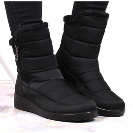 News Isolierte Schneestiefel 5065 für Damen mit Reißverschluss, schwarz NEUIGKEITEN 4