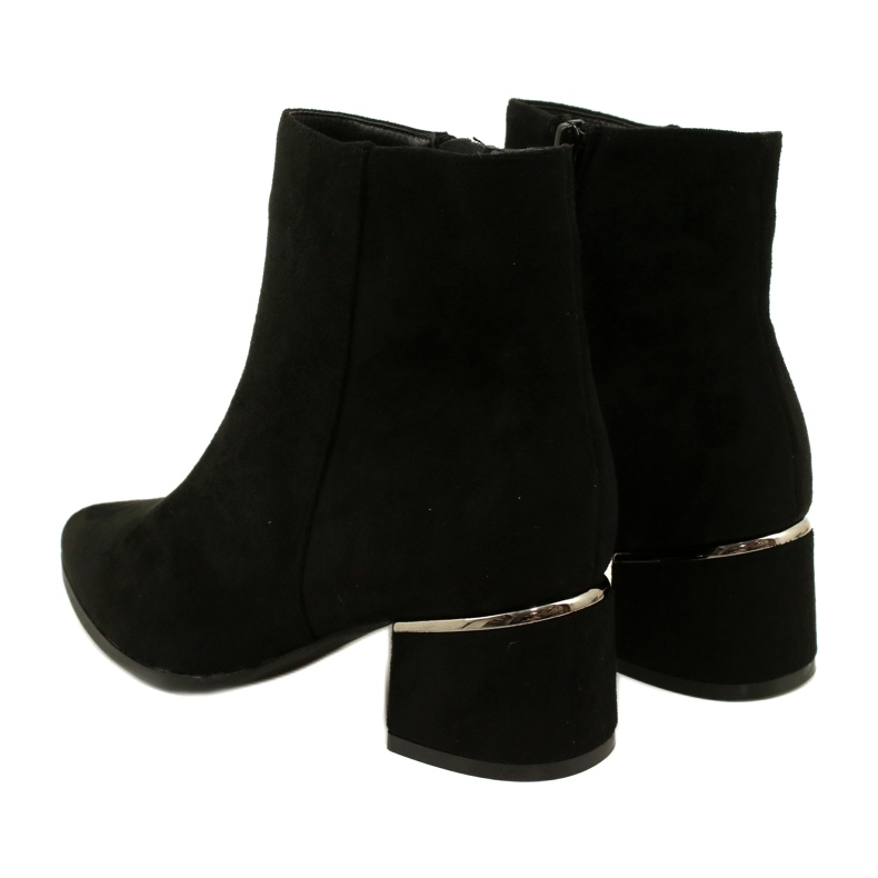 Evento Wildlederstiefel mit Silberverzierung, Schwarz 23BT35-6420 3