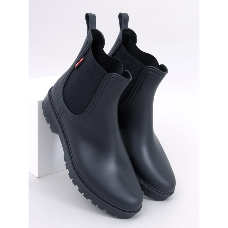 Braune schwarze Chelsea-Stiefel 1