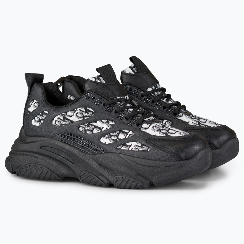 Schwarze Damen-Sneaker von Emis 2