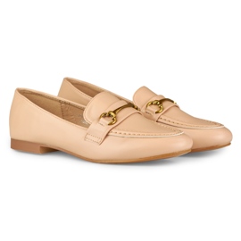 Elegante beige Damenschuhe 1