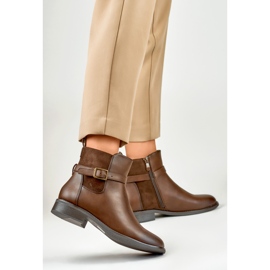 Braune Freizeitstiefel für Damen 1