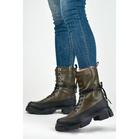 Hochgeschnürte Damenstiefel von Garlin schwarz 2