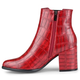 Rote Stiefel von Blaise aus Öko-Leder 1