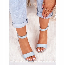 Evento Damen Sandalen auf einem hohen Absatz Lexi Blue blau 2