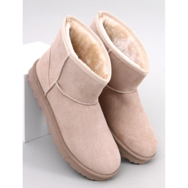 Ensle Beige kurze Schneestiefel 1