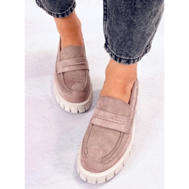 Chandra Khaki Plateau-Loafer lila 1