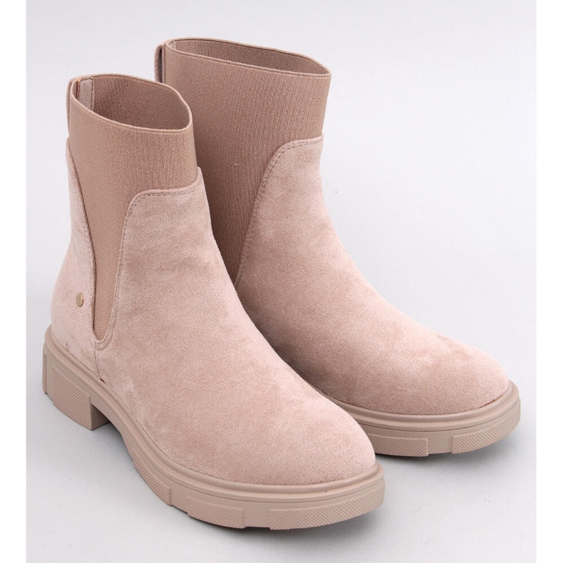 Mead Khaki Damen-Chelsea-Stiefel beige 1