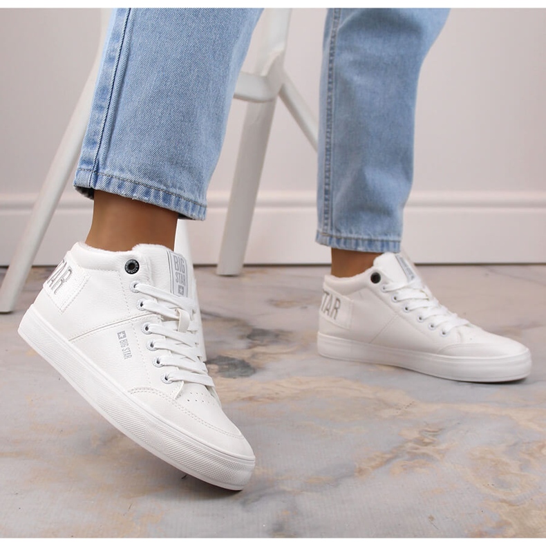 Turnschuhe isoliert weiß Big Star EE274352 2