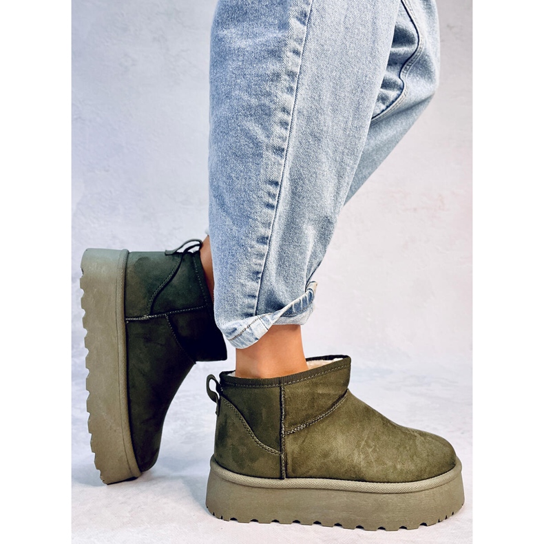 Plateau-Schneestiefel Solnis Green grün 2