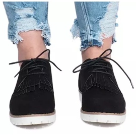 Schwarze Loafer mit Fransen von Crushing Hard 1