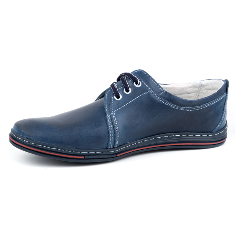 Polbut Lederschuhe für Herren 343 marineblau 1