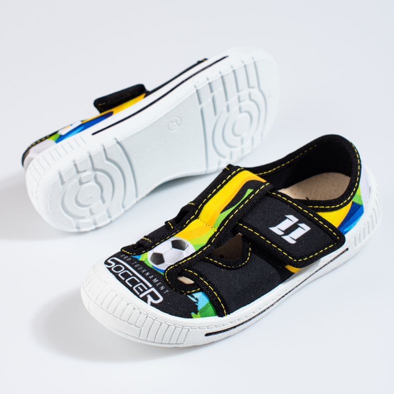 Mehrfarbige Hausschuhe von Shelovet für einen Jungen 1