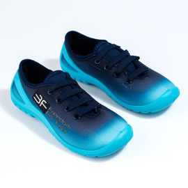 Marineblaue Slip-On-Sneaker von Shelovet für Jungen 1