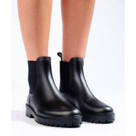 Schwarze Shelovet-Regenstiefel für Damen 1